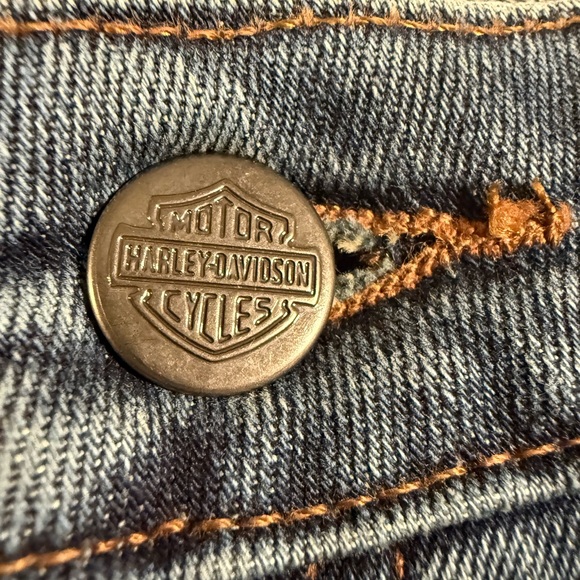 Harley-Davidson Rider Jeans Petite 10 Stretch Bootcut Denim Mexico - Picture 13 of 16